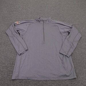 Sitka Pullover Shirt Mens XL Gray 1/4 Zip Merino Wool Hunting Base Layer